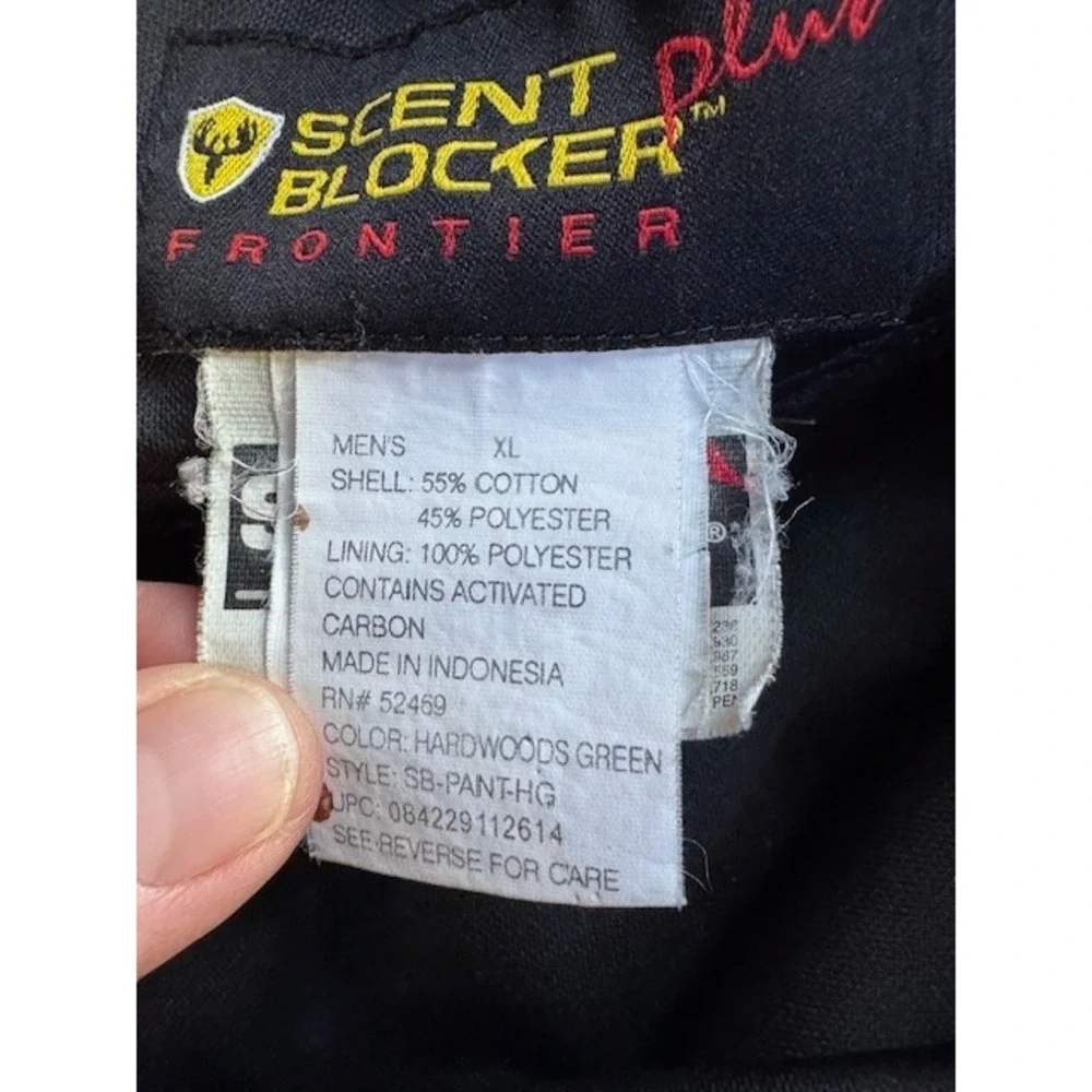 Scent Blocker Plus Frontier Scentek Realtree Camo Pants Mens XL Cotton‎ Lined
